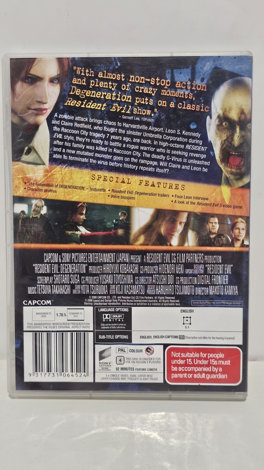 Resident Evil - Degeneration - DVD Retro Exchange Australia