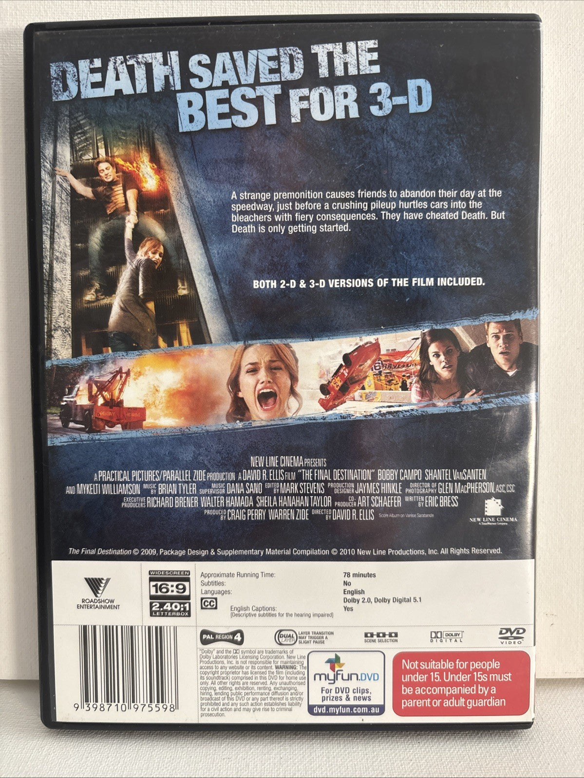 The Final Destination 4 (DVD, 2009) Horror Region 4 DVD RetroExchange Australia