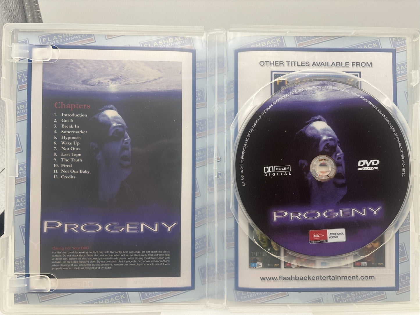 Progeny DVD 1999 All Regions Horror DVD RetroExchange Australia