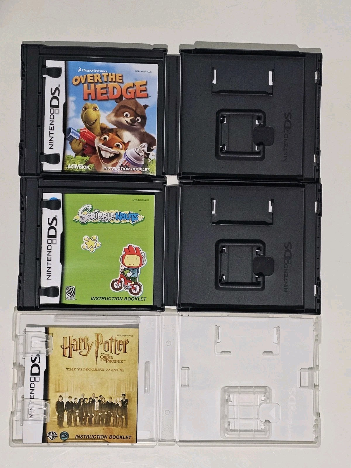 Nintendo DS Case & Manual Bundle – NO GAMES – Case Only Lot Retro Exchange Australia