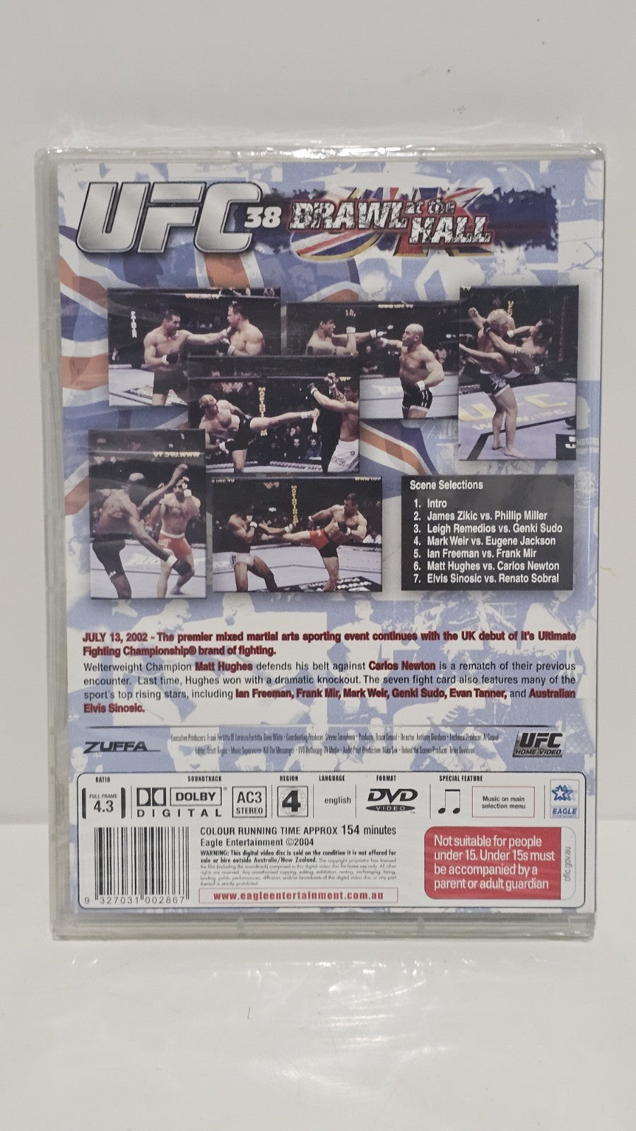 UFC Brawl At The Hall UFC | Welterweight Championship, Hughes vs Newton DVD Retro Exchange Australia