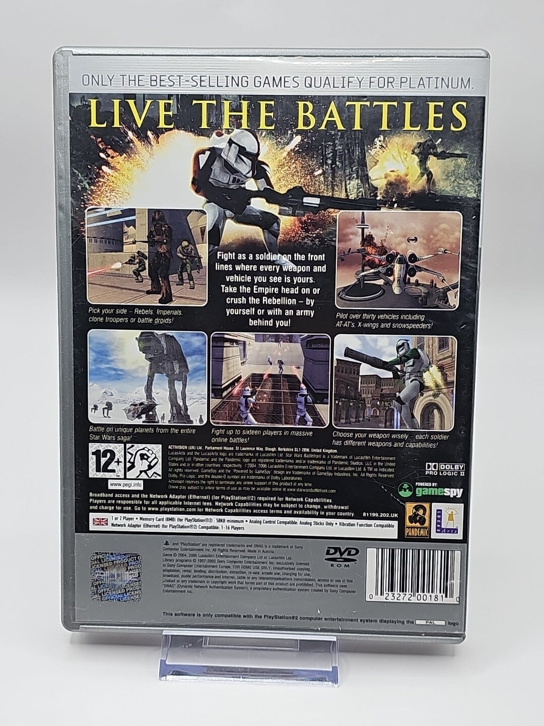 Star Wars Battlefront PlayStation 2 PS2 PAL - With Manual - Good Condition Game Retro Exchange Australia