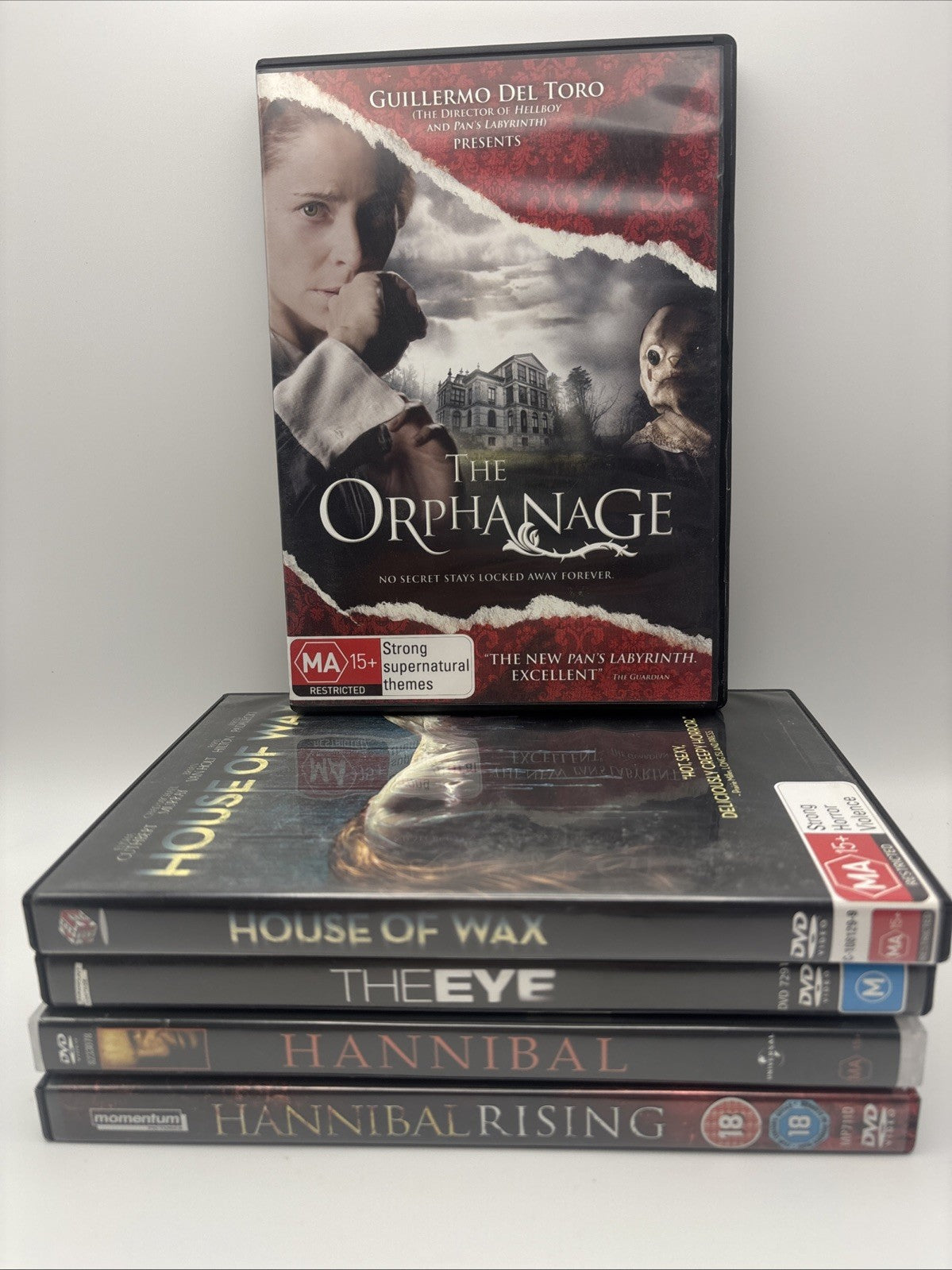 Horror DVD Bundle:The Orphanage,House If Was, The Eye, Hannibal, Hannibal Rising DVD RetroExchange Australia