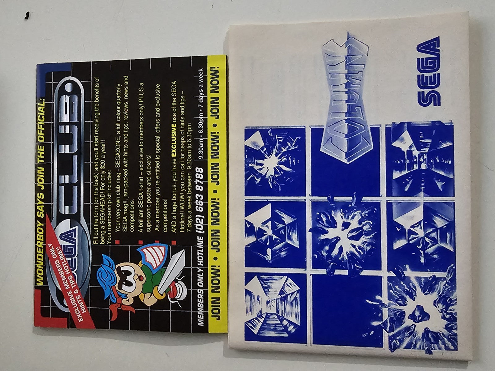 Columns (Sega Mega Drive, 1989) Complete in Box CIB – Very Good Condition – Test Game Retro Exchange Australia