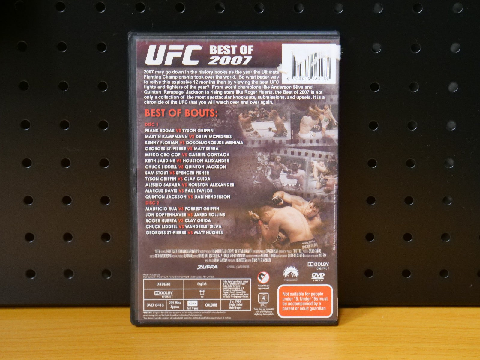 UFC The Best of 2007 - Ultimate Fighting Championship - DVD Retro Exchange Australia