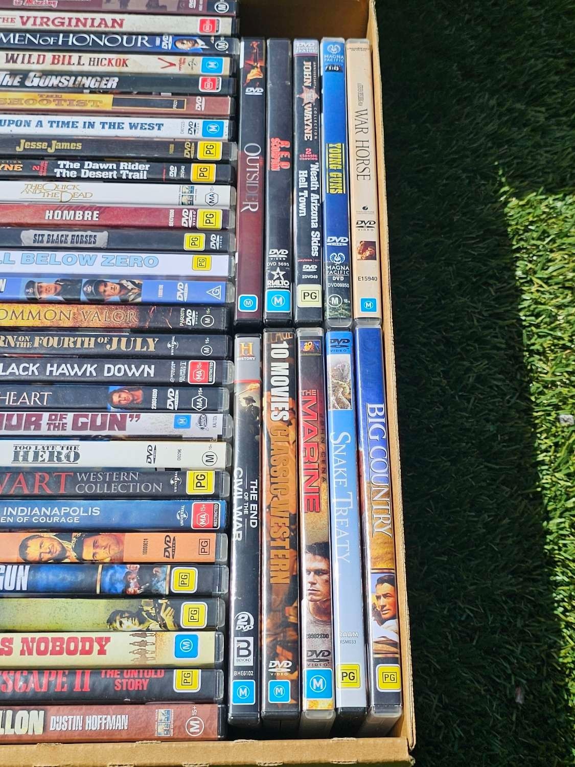 Western DVD Bulk Lot – 90-100 DVDs Per Box – Random Selection – Mixed Titles Nintendo DVD RetroExchange Australia