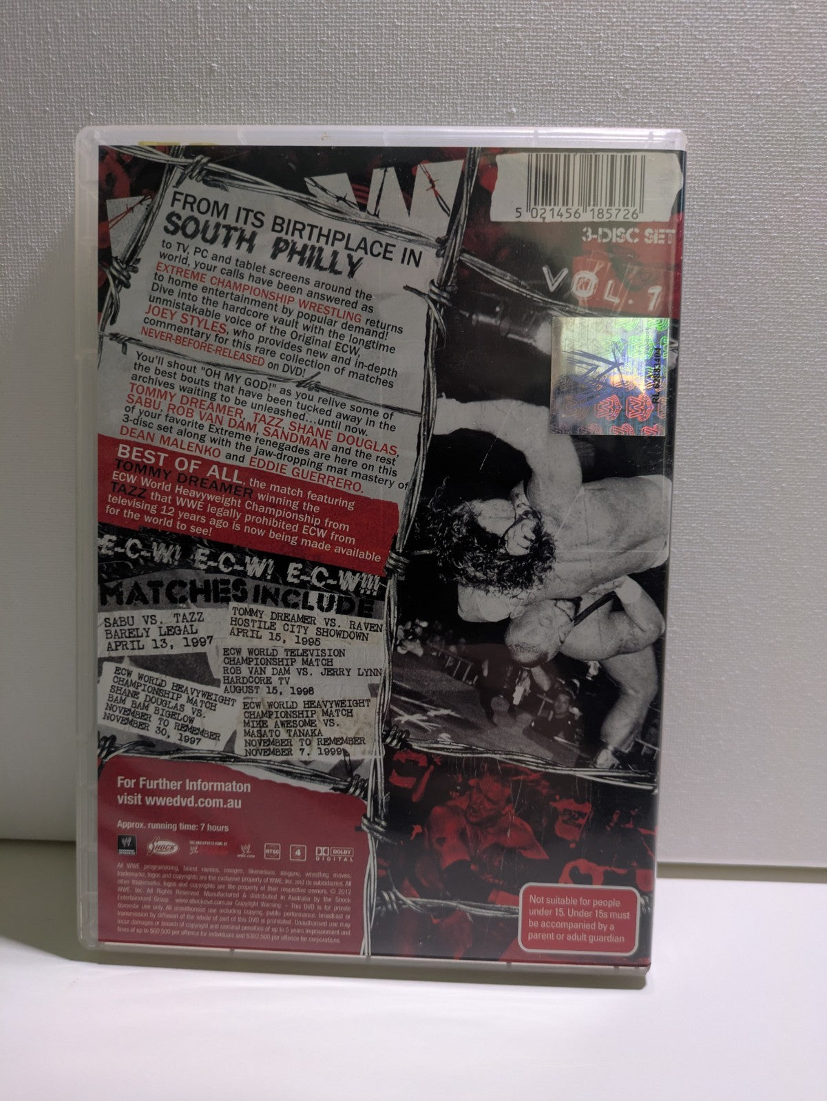 ECW Unreleased Vol. 1 DVD 2012 3-Disc Set Retro Exchange Australia