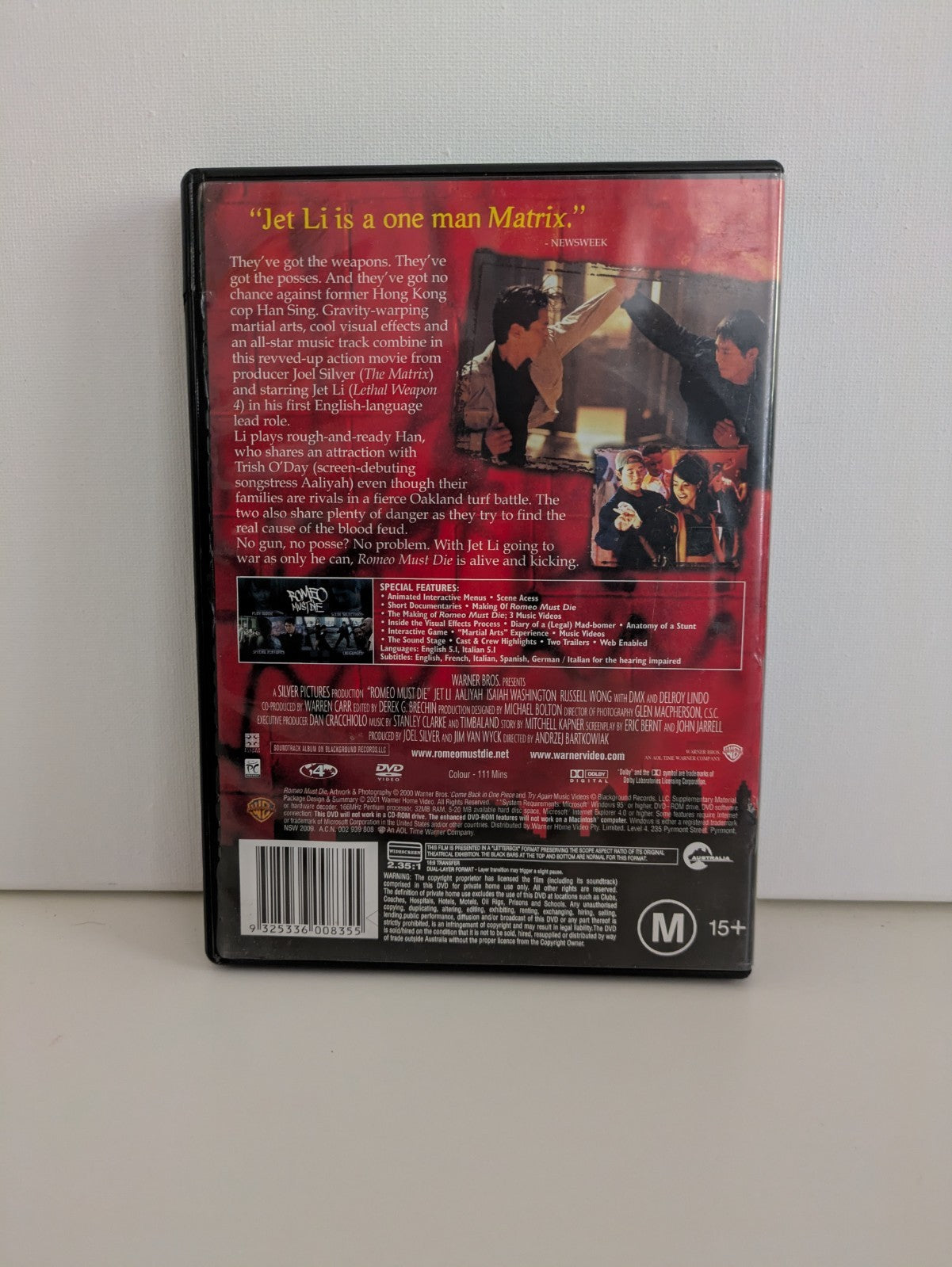 Romeo Must Die (DVD, 2000, Region 4) Retro Exchange Australia