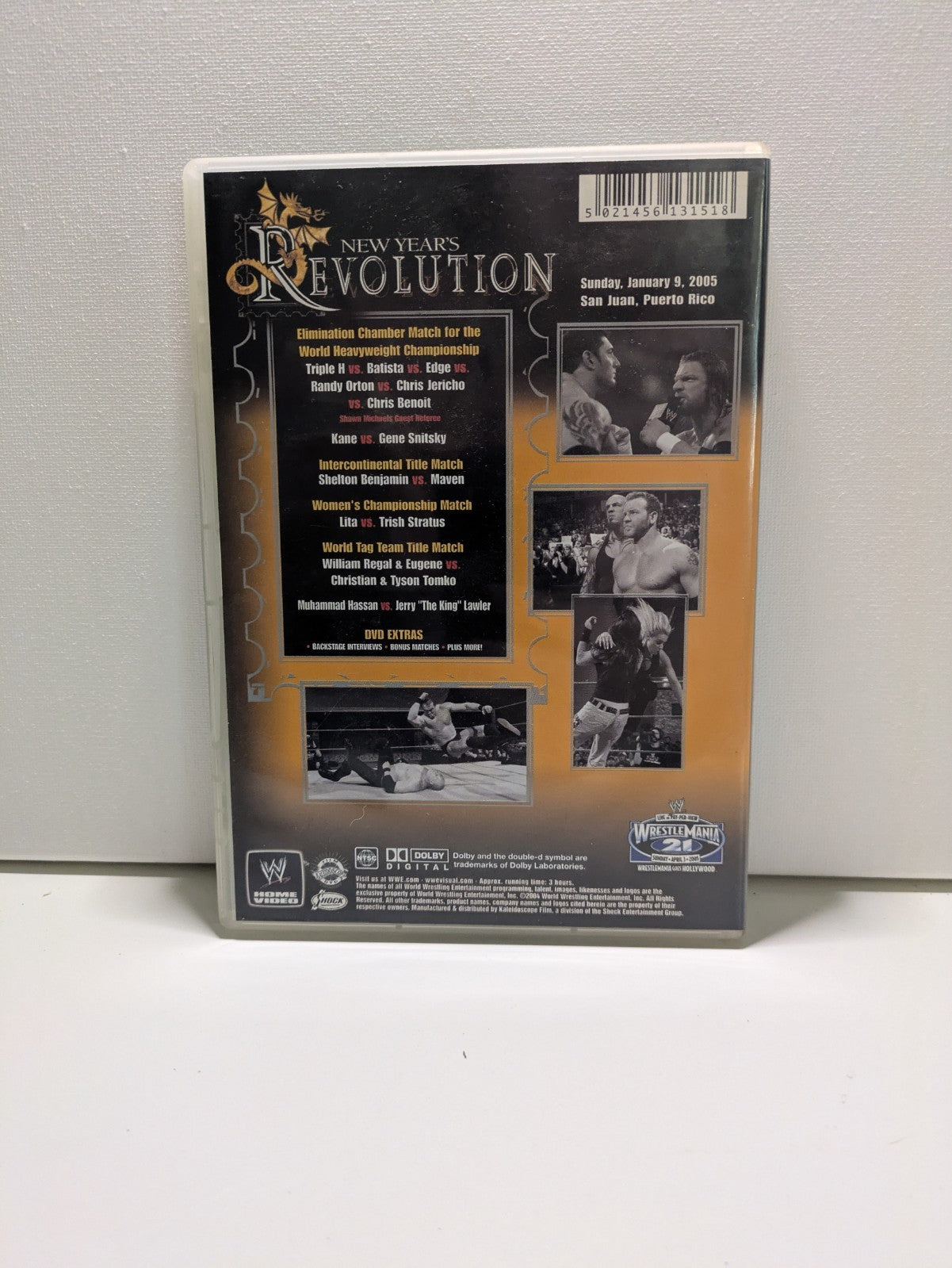 WWE-New Year's Revolution (DVD, 2005) Retro Exchange Australia