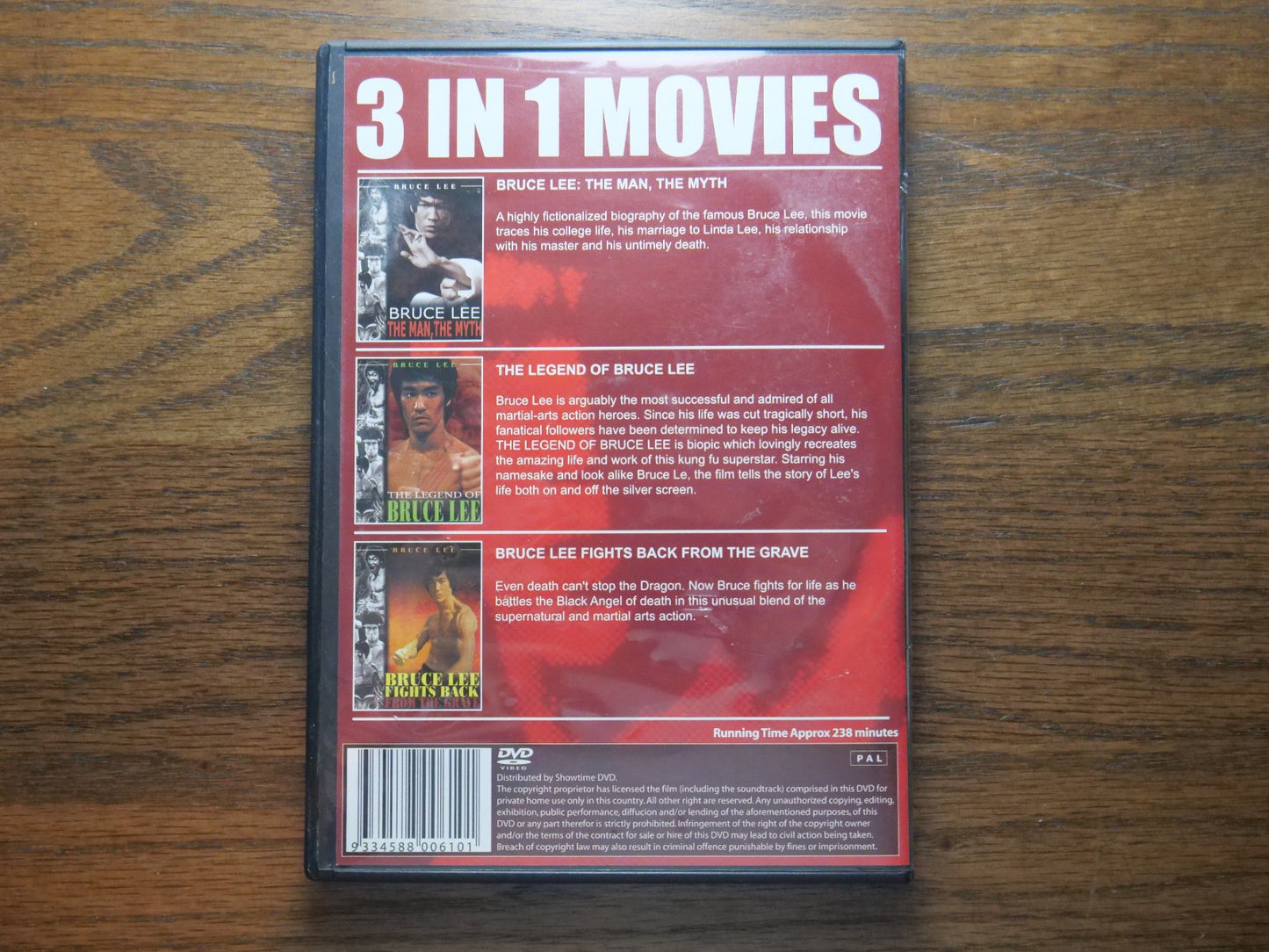 Bruce Lee 3 in 1 Classic Martial Arts – Legend, Fights Back & The Myth (DVD) Retro Exchange Australia