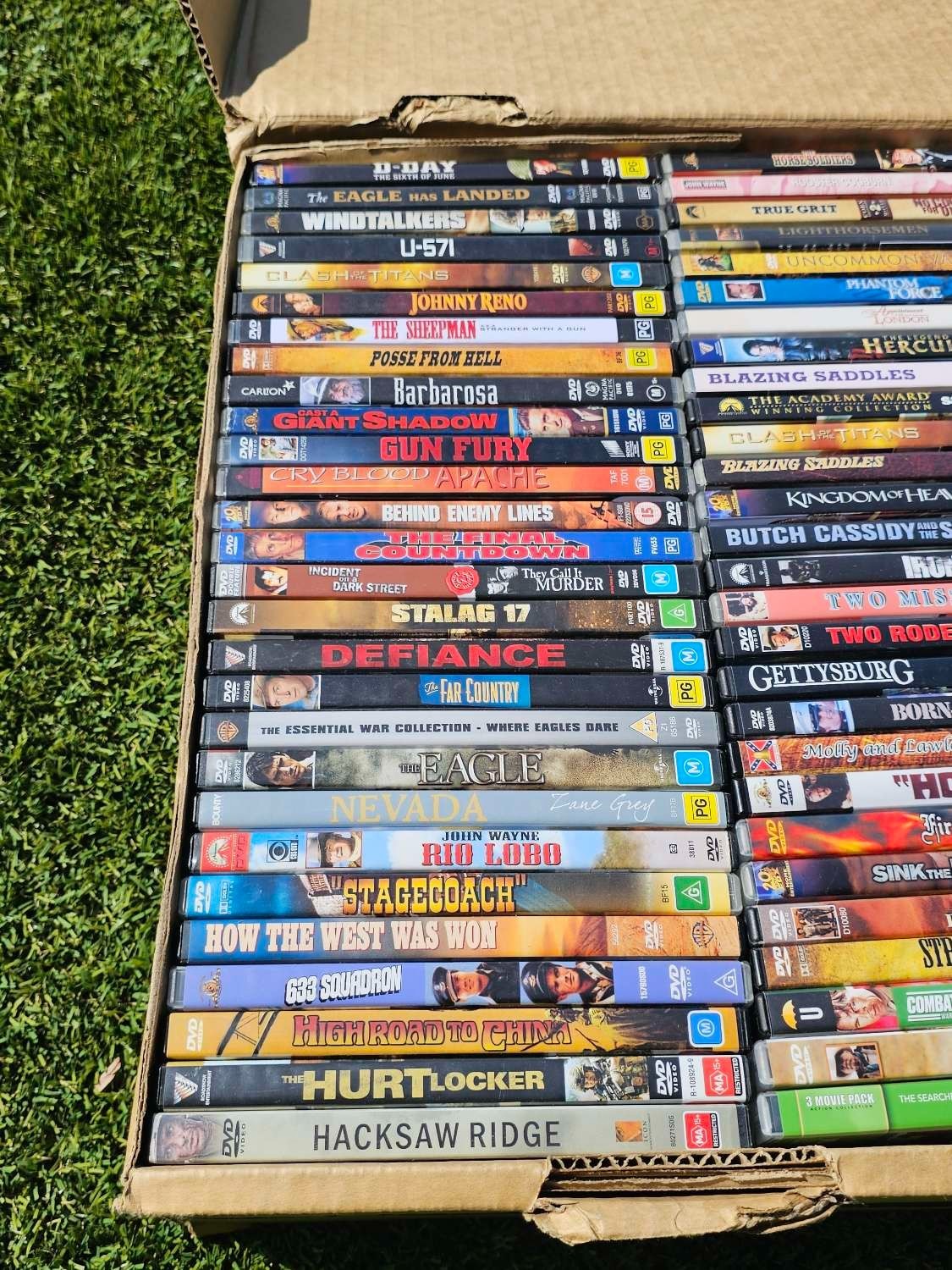 Western DVD Bulk Lot – 90-100 DVDs Per Box – Random Selection – Mixed Titles Nintendo DVD RetroExchange Australia