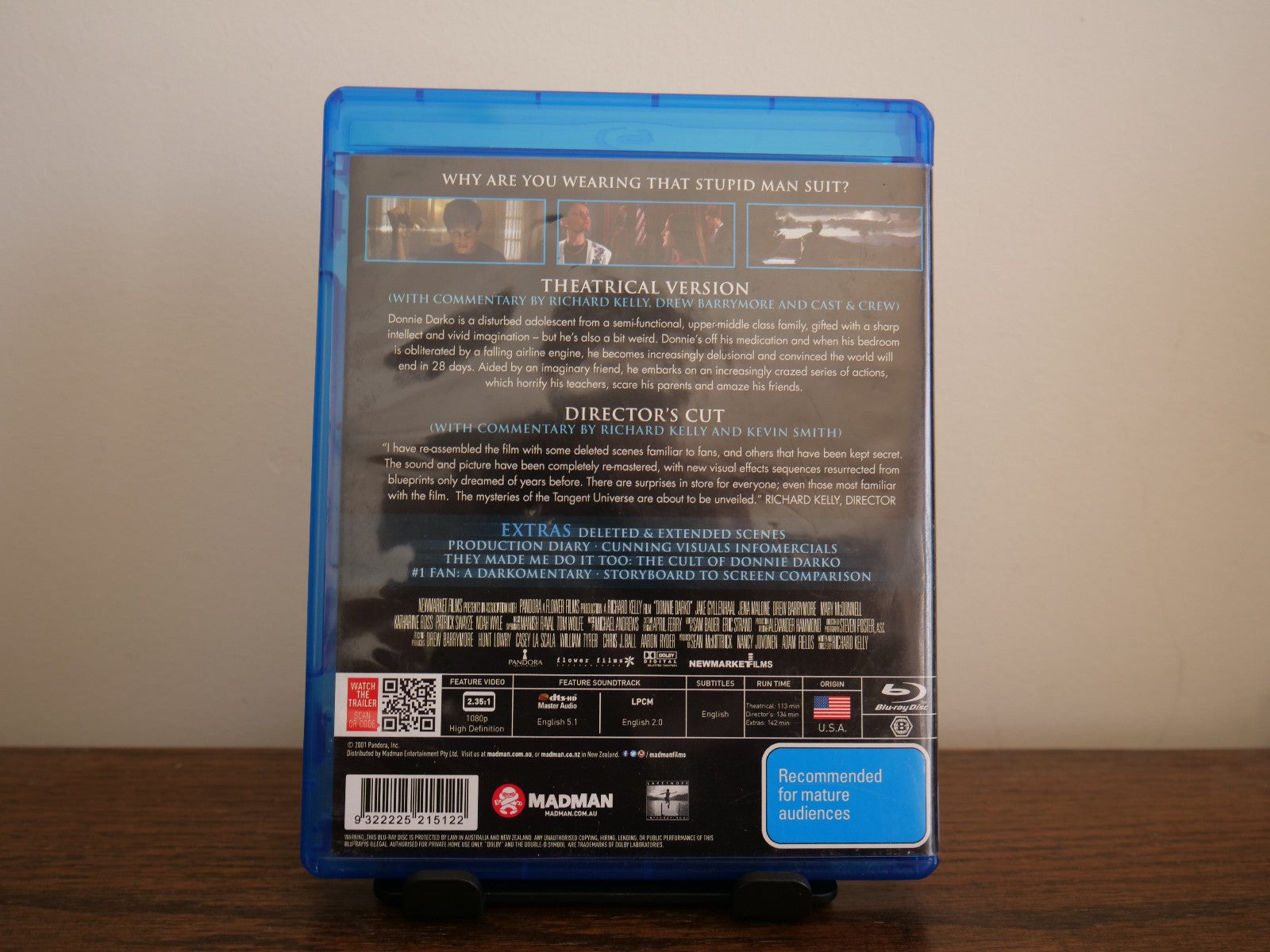 DONNIE DARKO Ultimate Collection Blu-ray 2-Disc Horrow DVD RetroExchange Australia