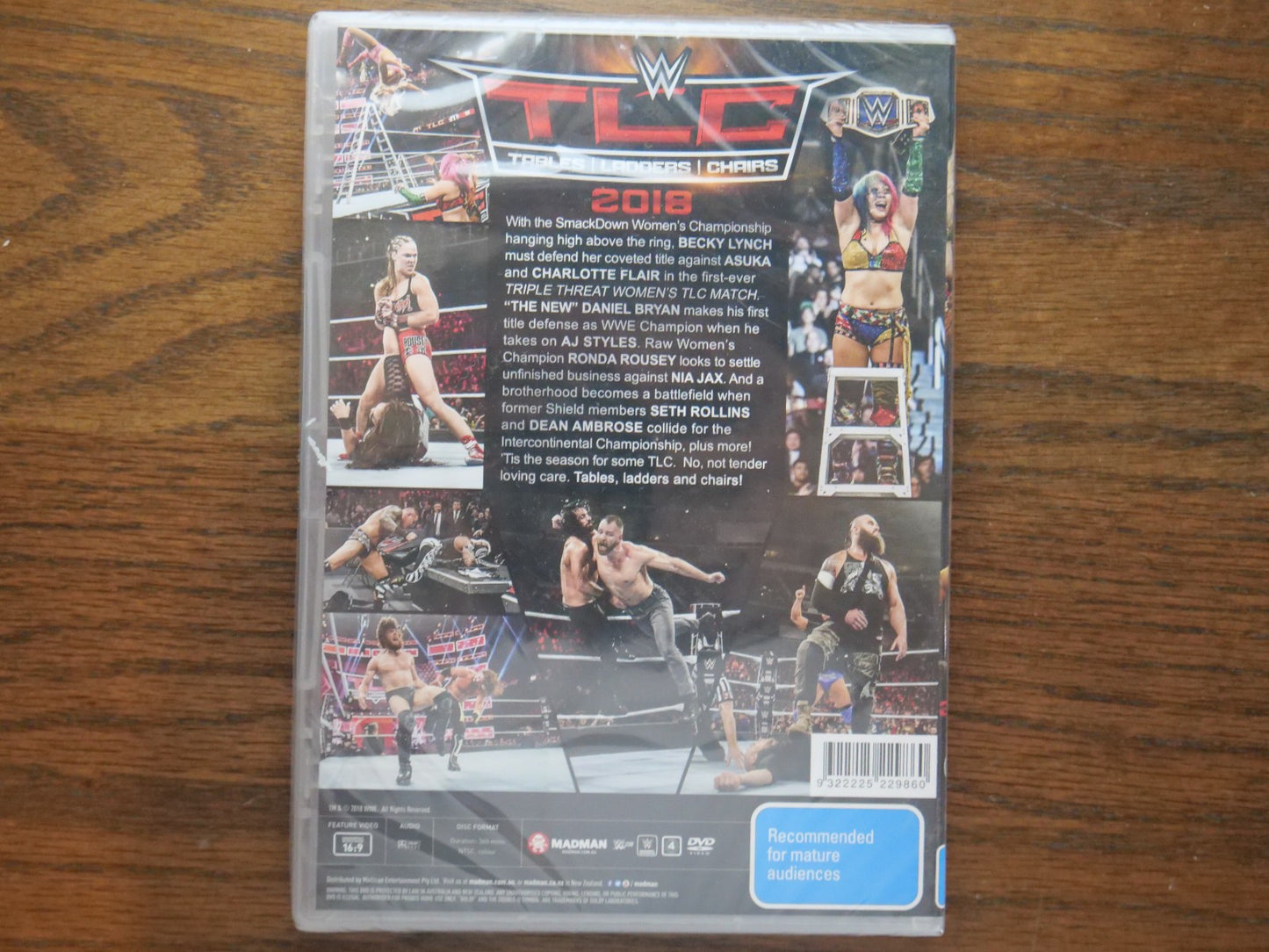 WWE - TLC - Tables, Ladders, Chairs 2018 (DVD) - Sealed Retro Exchange Australia