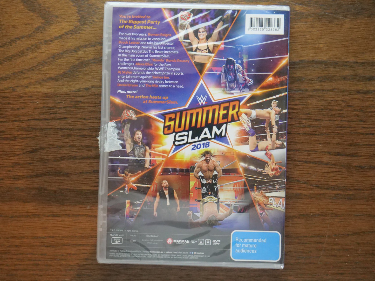 WWE - SummerSlam 2018 (DVD, Region 4) - Sealed Retro Exchange Australia