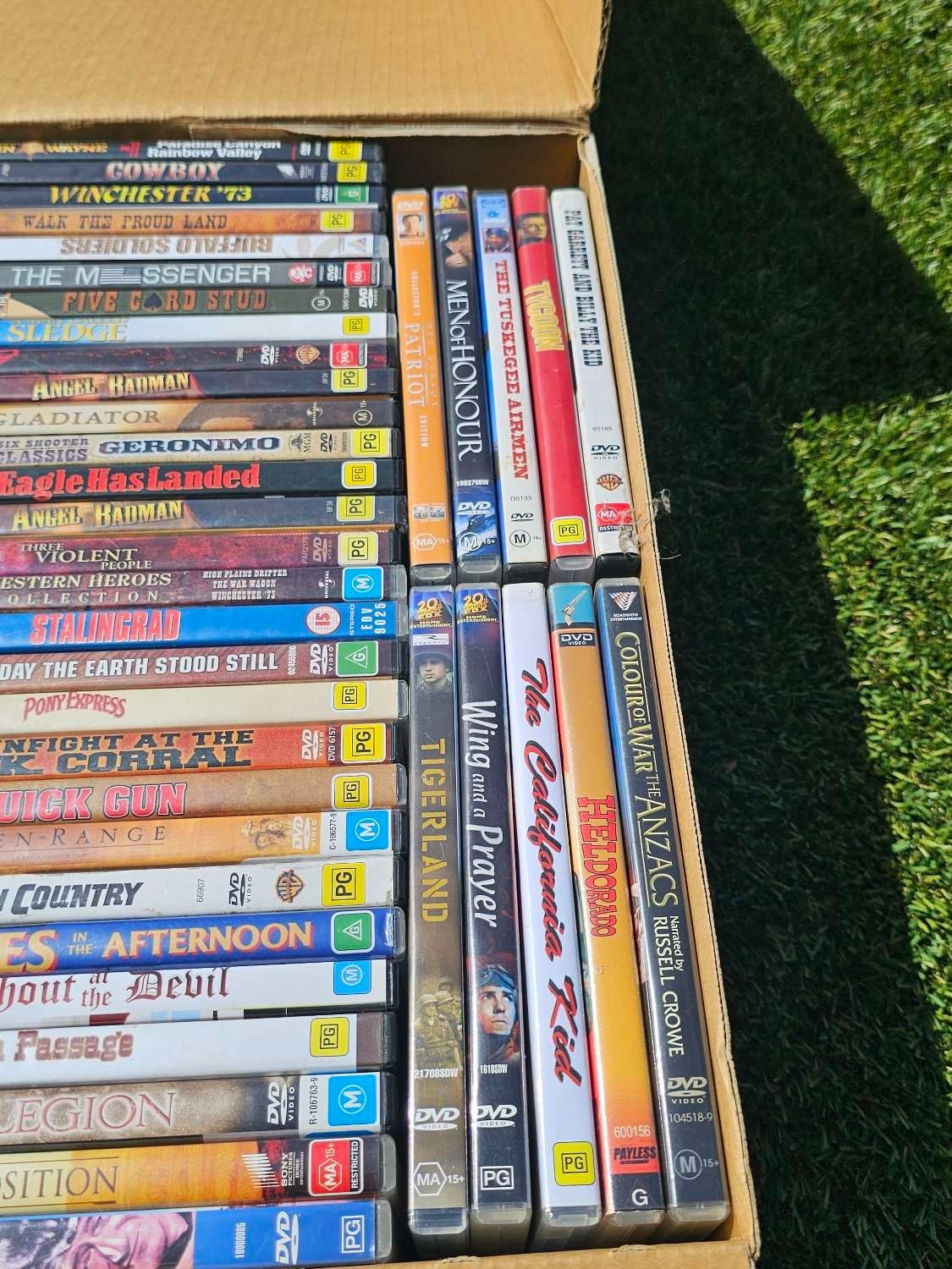 Western DVD Bulk Lot – 90-100 DVDs Per Box – Random Selection – Mixed Titles Nintendo DVD RetroExchange Australia
