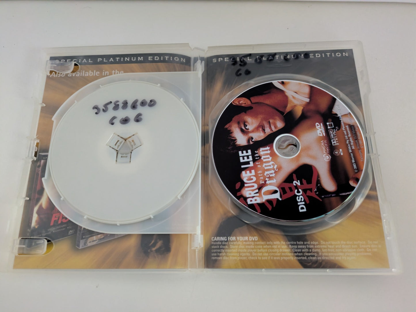 Path of the Dragon Bruce Lee 2 Disc R 4 VGC Platinum Edition DVD Retro Exchange Australia