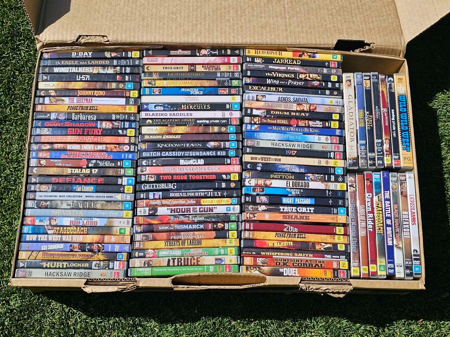 Western DVD Bulk Lot – 90-100 DVDs Per Box – Random Selection – Mixed Titles Nintendo DVD RetroExchange Australia