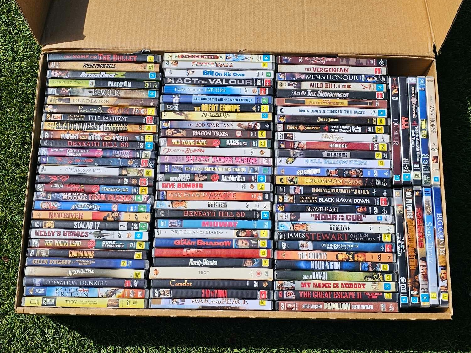 Western DVD Bulk Lot – 90-100 DVDs Per Box – Random Selection – Mixed Titles Nintendo DVD RetroExchange Australia