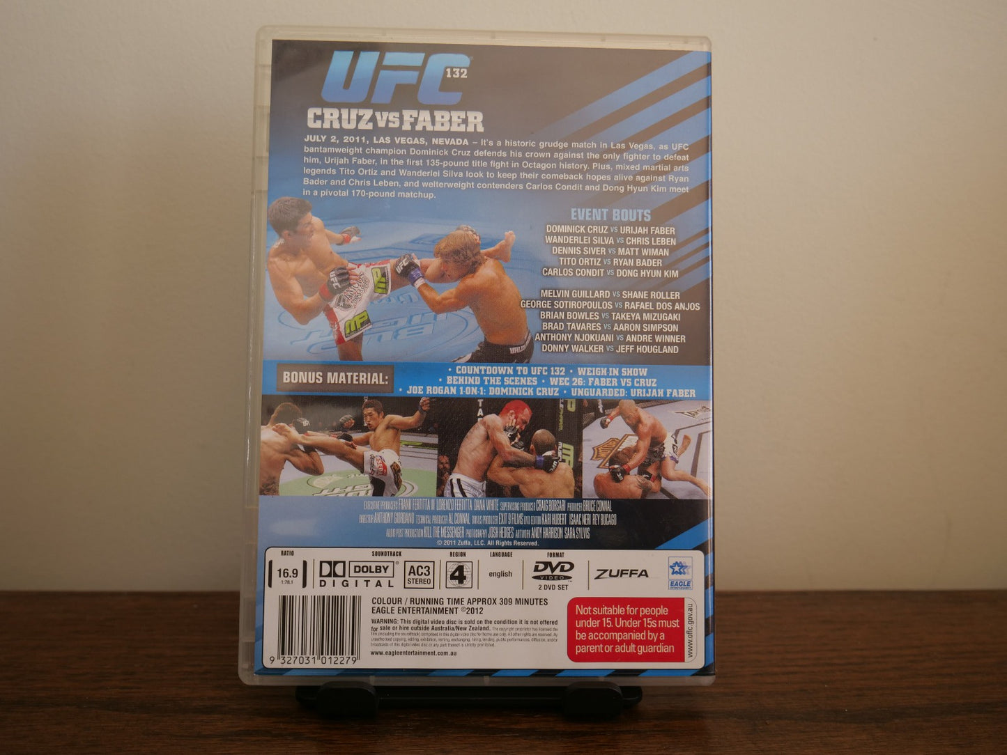 UFC #132 - Cruz Vs Faber (DVD, 2011) Sports DVD RetroExchange Australia