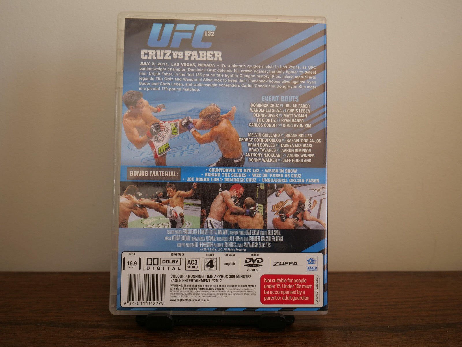 UFC #132 - Cruz Vs Faber (DVD, 2011) Sports DVD RetroExchange Australia