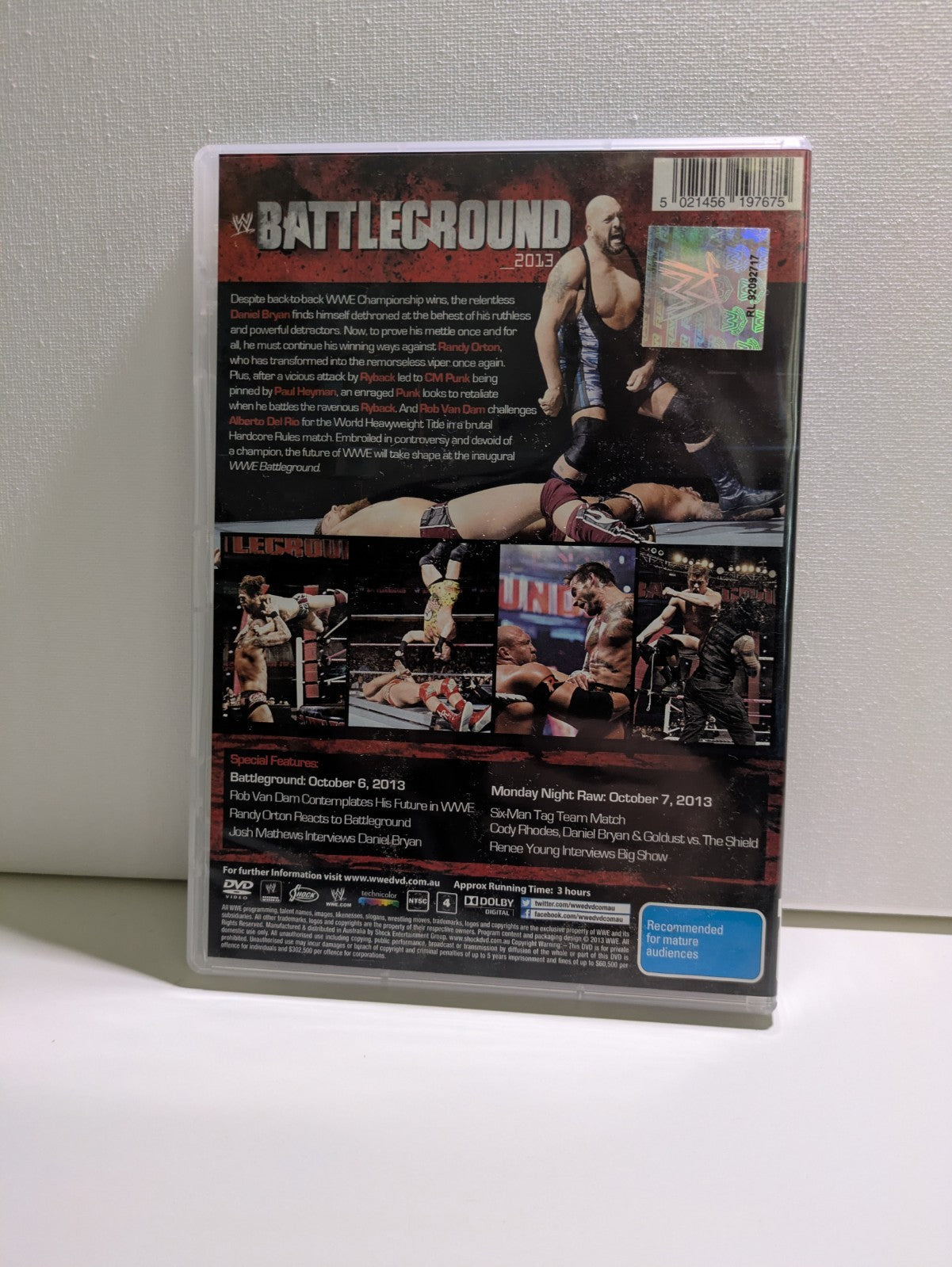WWE - Battleground 2013 DVD Region 4 Retro Exchange Australia