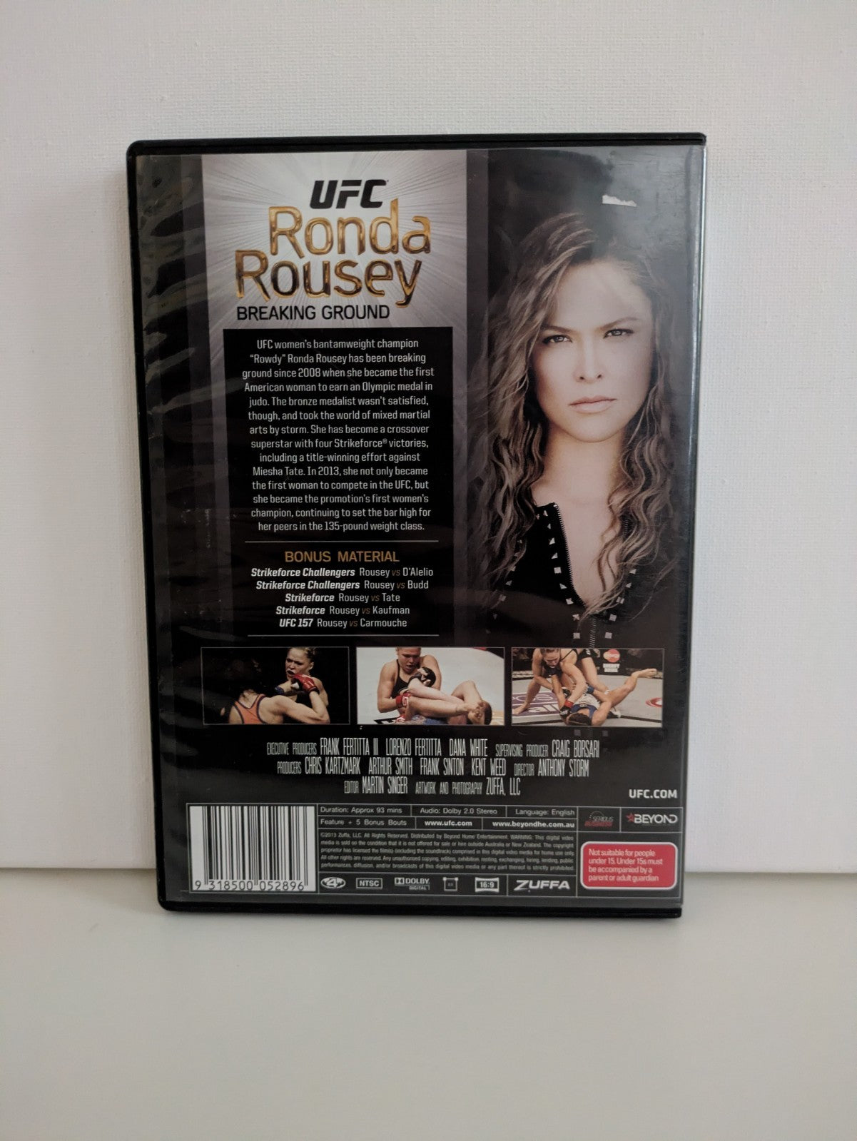 UFC Ronda Rousey Breaking Ground region 4 DVD Retro Exchange Australia