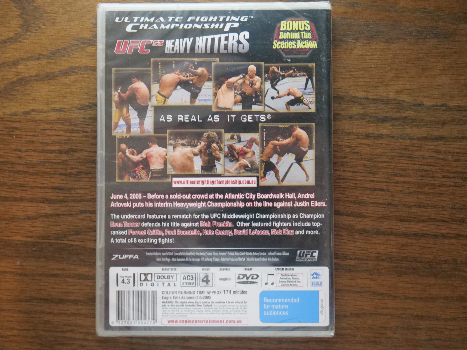 UFC #53 - Heavy Hitters (DVD Region 4) - Sealed Retro Exchange Australia
