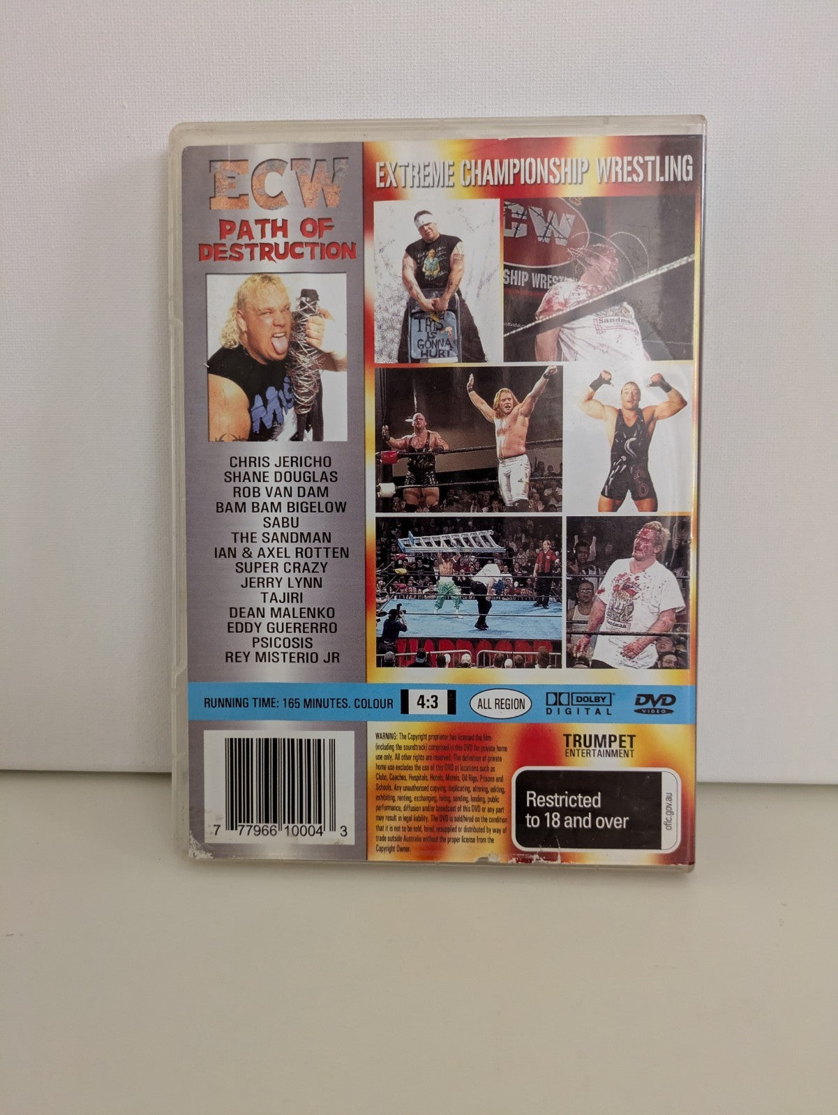 ECW Path Of Destruction Uncensored Wrestling All Region DVD Extreme Wrestling Retro Exchange Australia