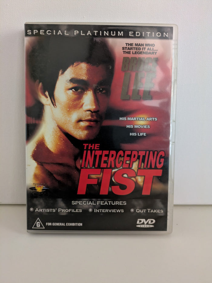 The Intercepting Fist, DVD, Bruce Lee, VGC, 2 Disc Set, Region 4 | Retro Exchange
