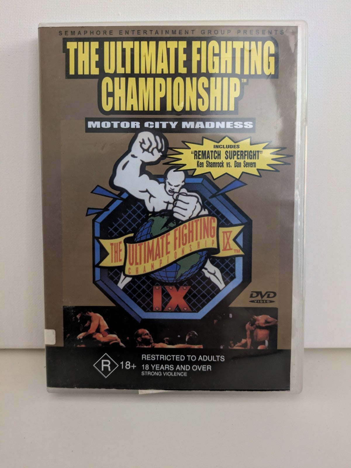 UFC 9 The Ultimate Fighting Championship Motor City Madness DVD R4 Retro Exchange Australia