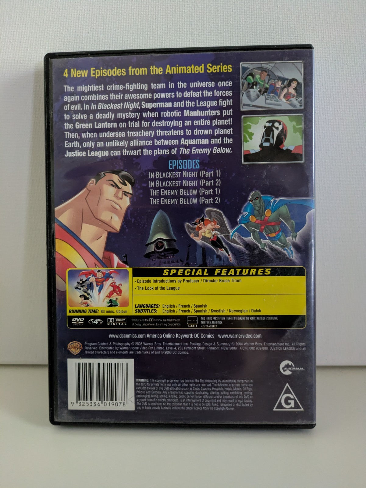Justice League Justice on Trial DVD R4 DVD RetroExchange Australia