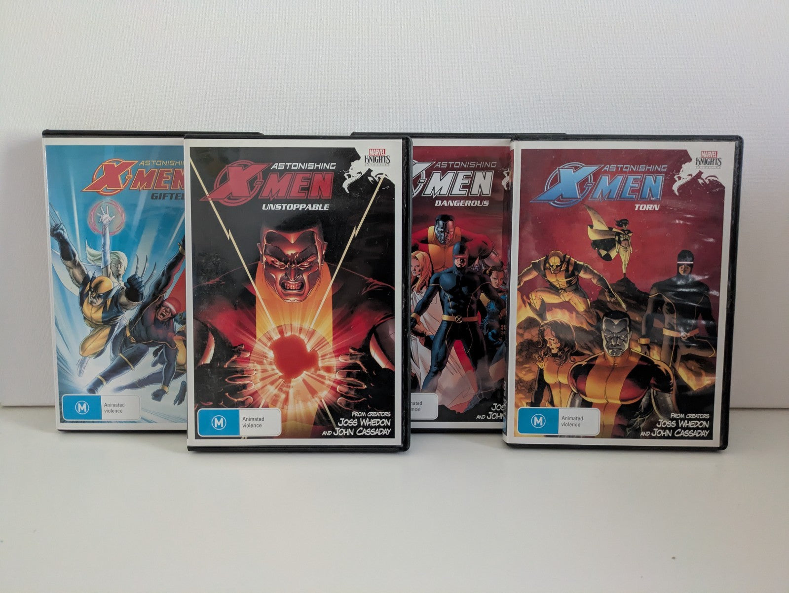 X-Men: Astonishing - set of 4 DVDs - Gifted/ Unstoppable/ Dangerous/ Torn R4 Nintendo DVD RetroExchange Australia