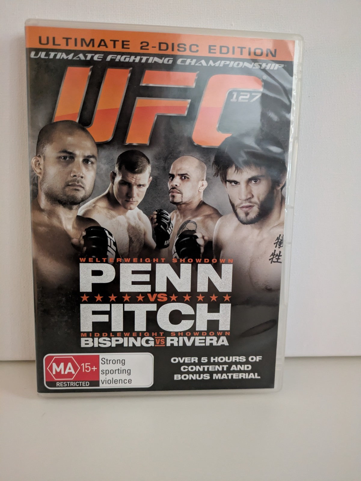 UFC 127 Penn VS Fitch 2 Disc DVD set 2011 Region 4 Retro Exchange Australia