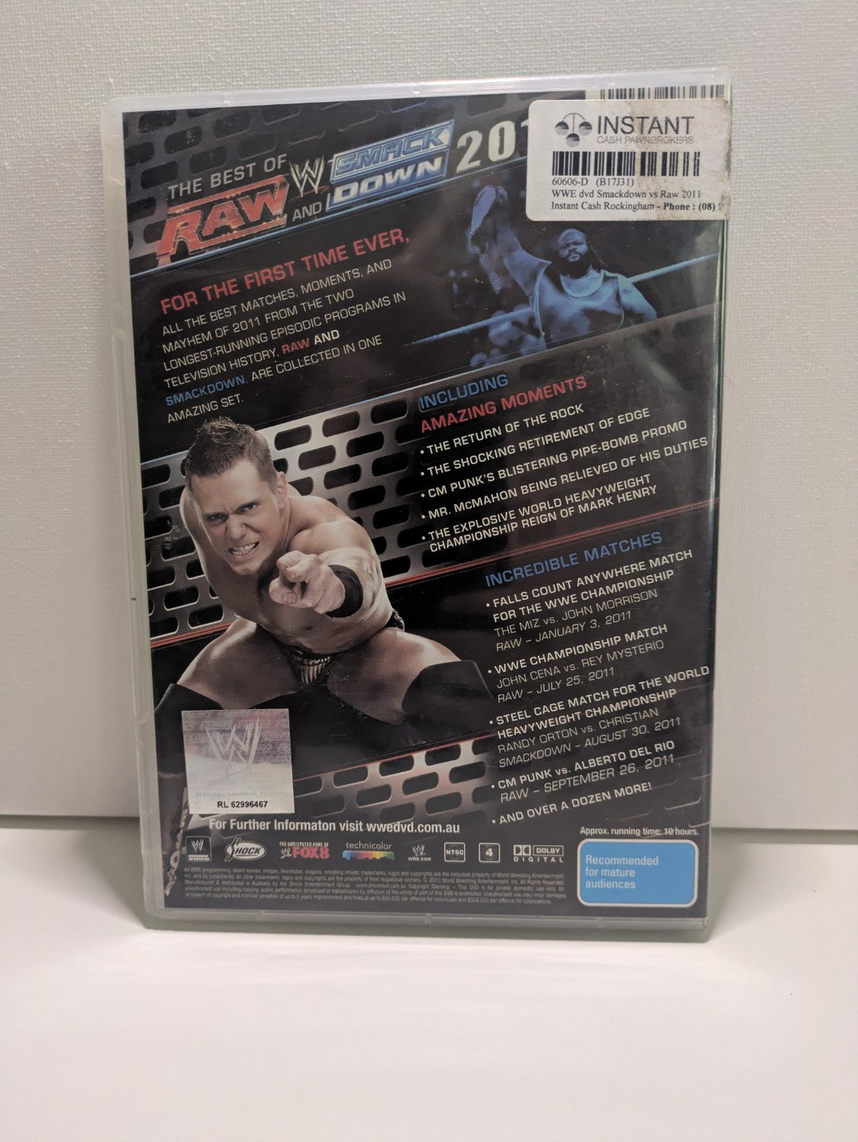 WWE The Best Of Raw And Smackdown 2011 DVD 4 Disc Set Retro Exchange Australia