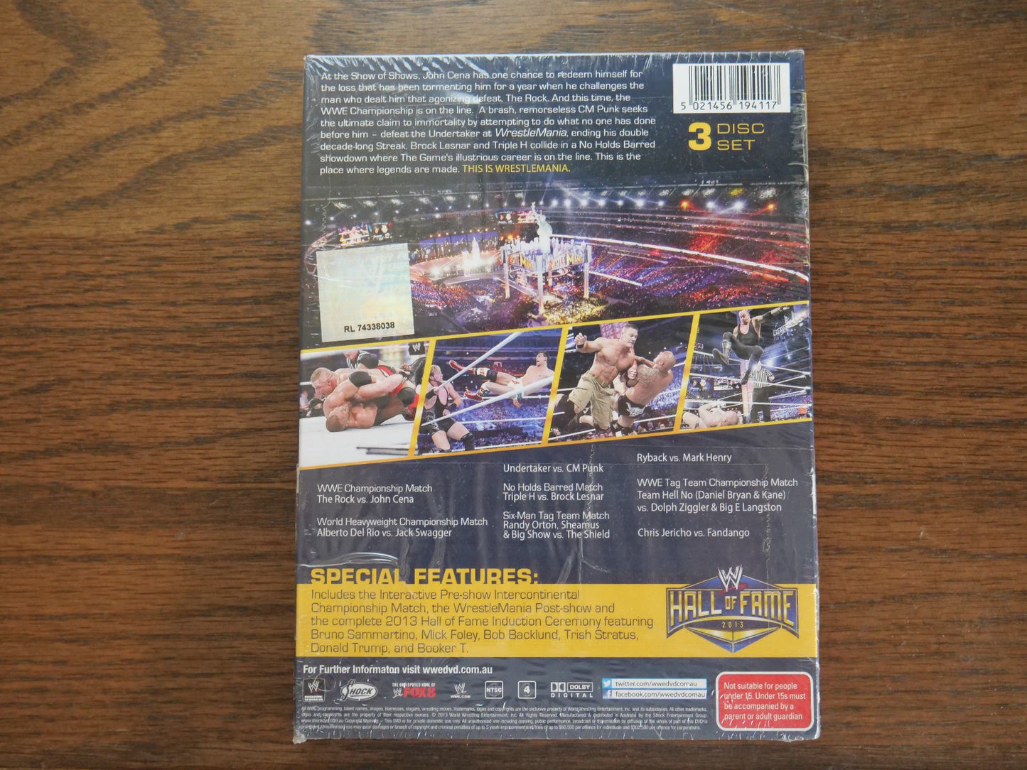 WWE WrestleMania 29 (DVD) - 3 Disc Set - Sealed Retro Exchange Australia