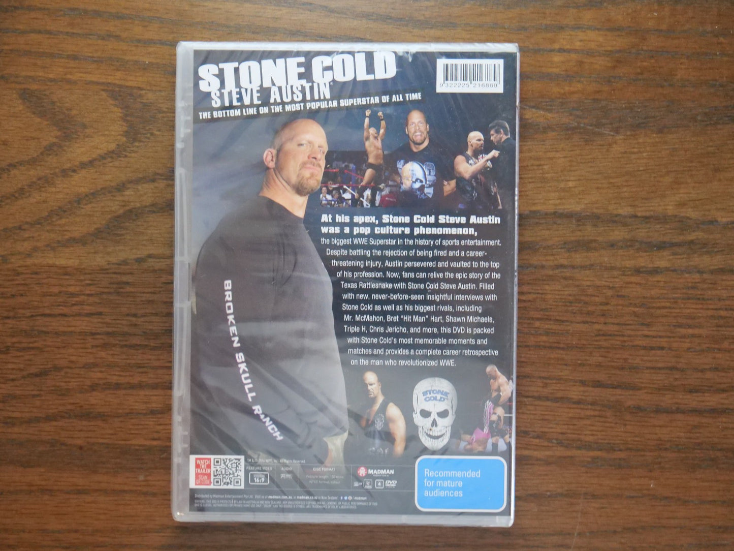 WWE - Stone Cold Steve Austin - Bottom Line (DVD, Region 4) - Sealed Retro Exchange Australia