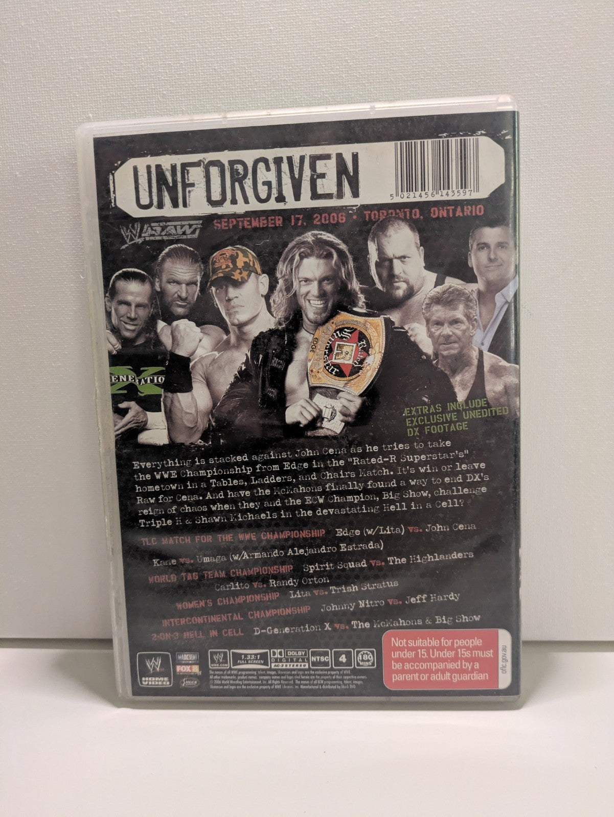 WWE - Unforgiven (DVD, 2006) - Region 4 Retro Exchange Australia