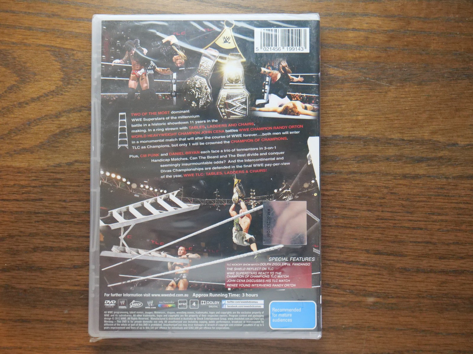WWE - TLC Tables Ladders Chairs & Stairs 2013 (DVD) - Sealed Retro Exchange Australia