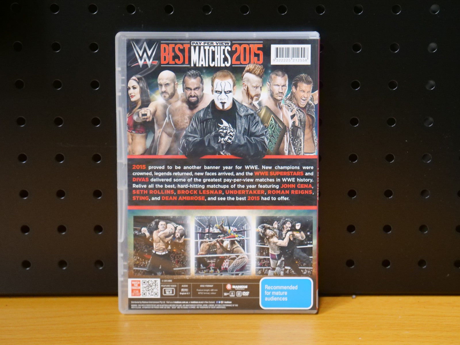 WWE - Best Pay-Per-View Matches of 2015 (DVD, 2015, 3 Discs) Region 4 AP Dvd Box Set Retro Exchange Australia