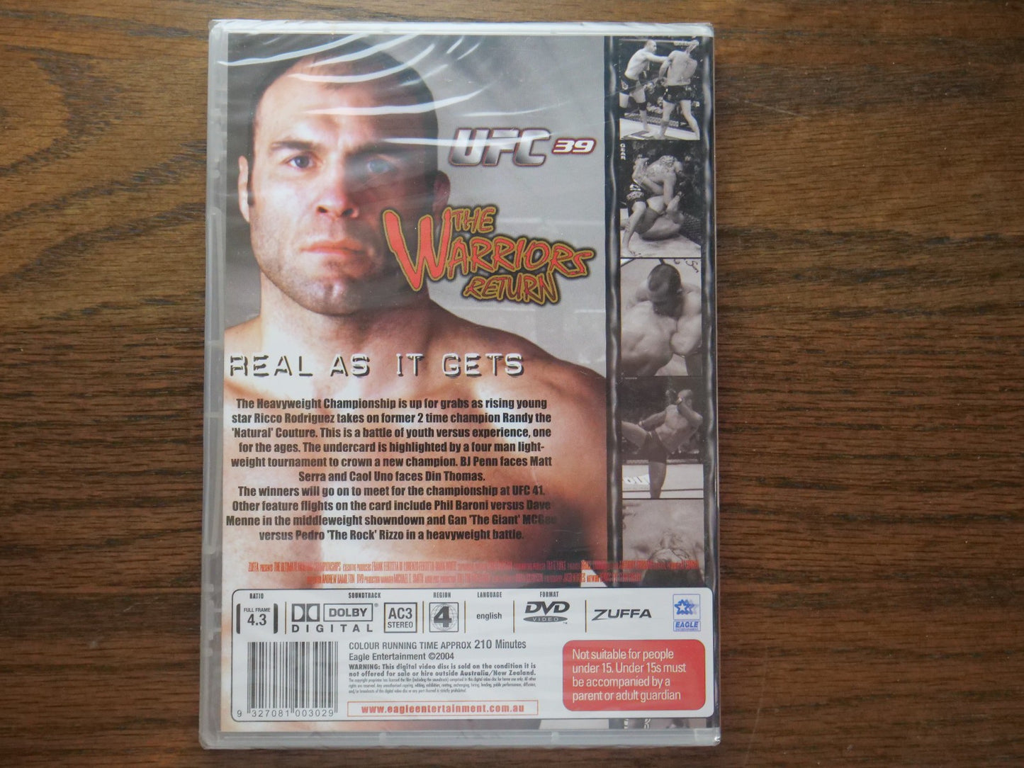 UFC - The Warriors Return - Heavyweight Championship (DVD) - Sealed Retro Exchange Australia