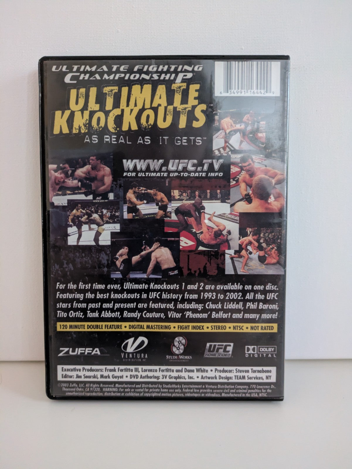UFC Ultimate Knockouts 1 & 2 DVD 2003 Region 4 Retro Exchange Australia