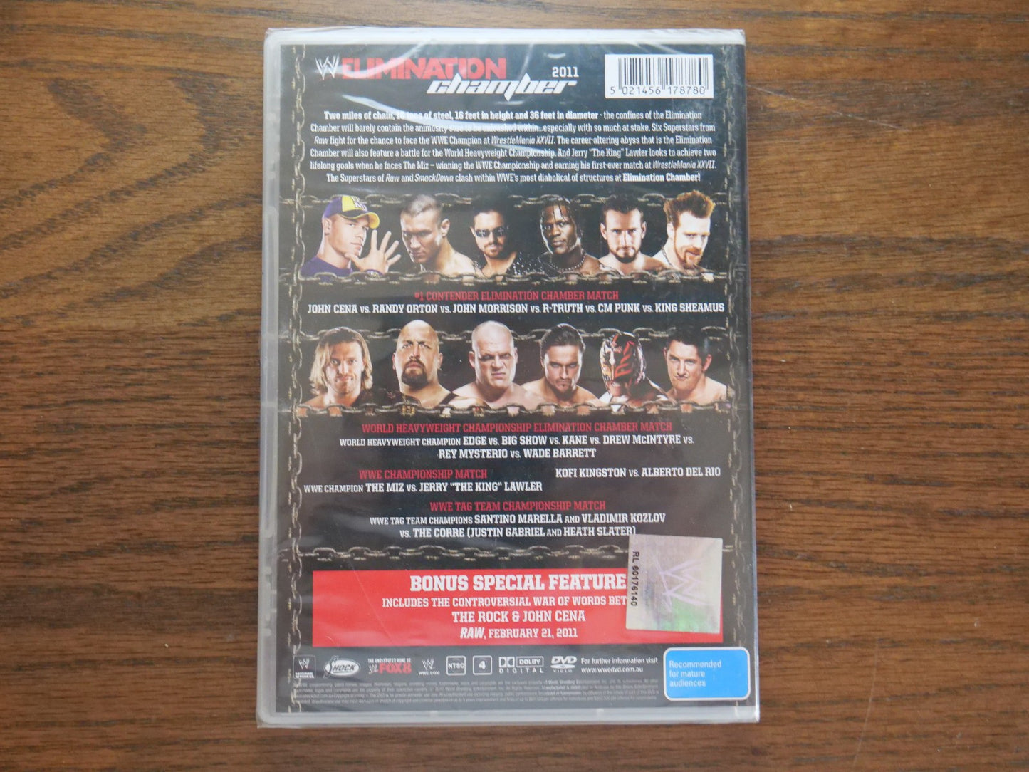 WWE -Elimination Chamber 2011 (DVD, Region 4) - Sealed Retro Exchange Australia