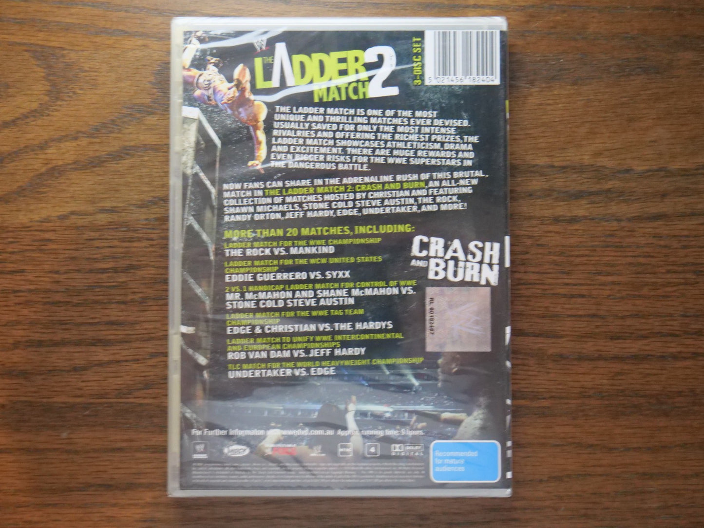 WWE - The Ladder Match 2 - Crash And Burn (DVD) 3-Disc Set - Sealed Retro Exchange Australia