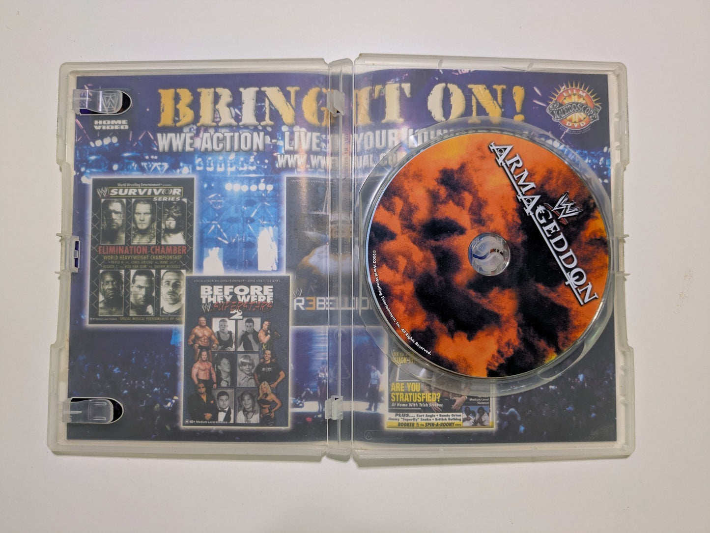 WWE RAW Armageddon DVD 2003 Triple H Shawn Michaels Big Show Kurt Angle Retro Exchange Australia