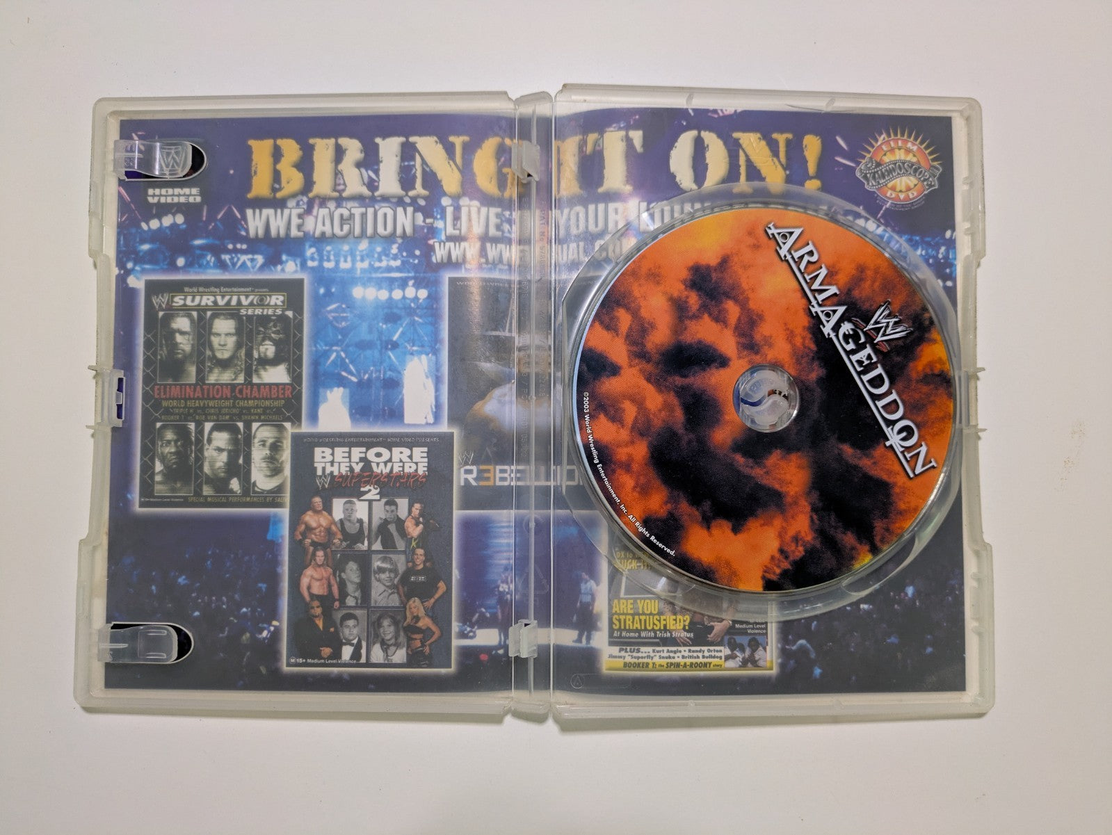 WWE RAW Armageddon DVD 2003 Triple H Shawn Michaels Big Show Kurt Angle Retro Exchange Australia