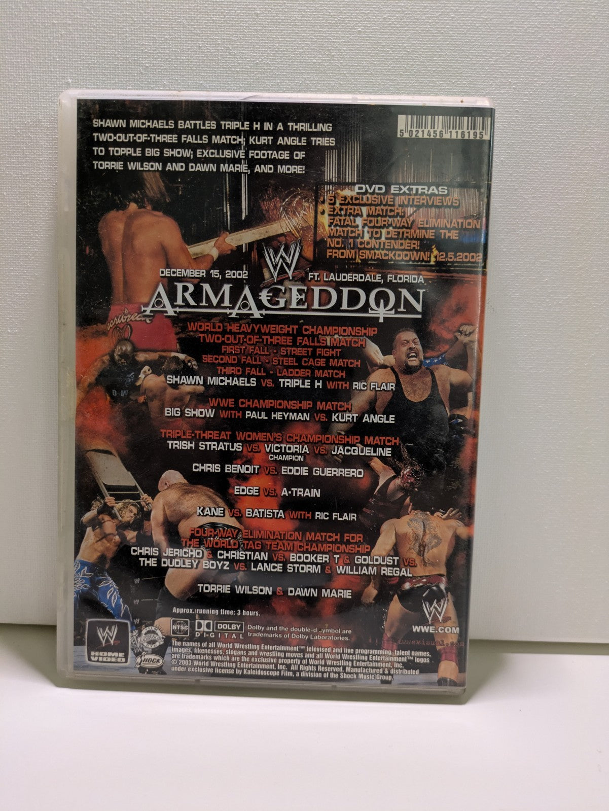 WWE RAW Armageddon DVD 2003 Triple H Shawn Michaels Big Show Kurt Angle Retro Exchange Australia