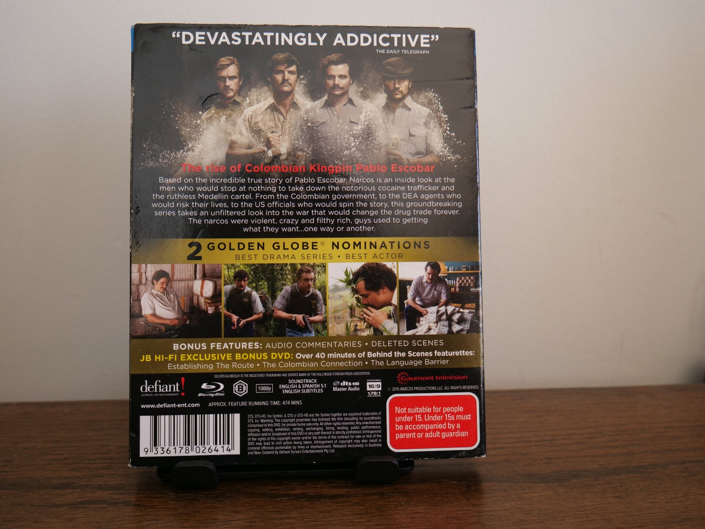 Narcos Season 1 One Limited Edition JB-HI-FI - Collection Blu Ray Drama Region B DVD RetroExchange Australia