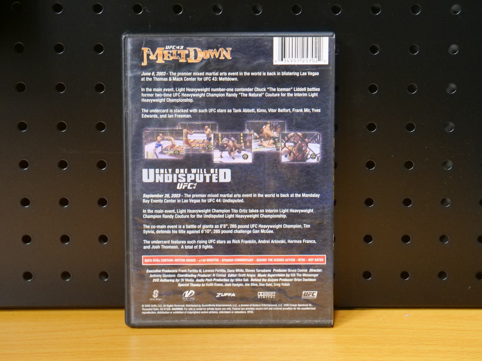 UFC Ultimate 2 Pack (UFC 43 Meltdown / UFC 44 Undisputed) Dvd Retro Exchange Australia
