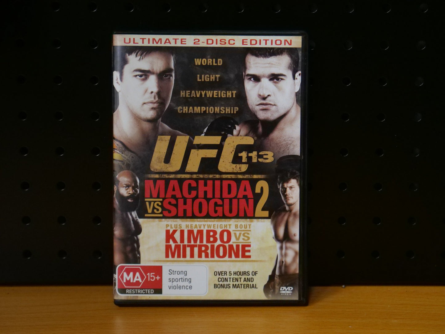 UFC #113 - Machida Vs Shogun 2 (DVD, 2010) Region 4 Retro Exchange Australia