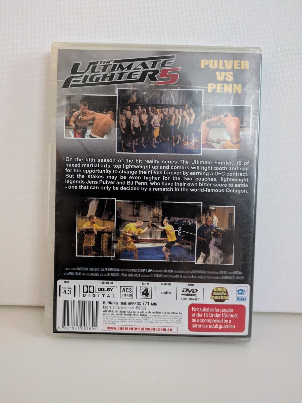 UFC Ultimate Fighter Season 5 Pulver vs Penn DVD 2013 5-Disc Set R4 Retro Exchange Australia